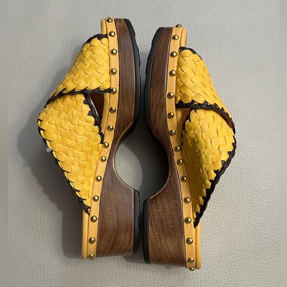 Pons Quintana Women’s Platform Leather Woven Sandal - Made in Spain - EU 39/US 8 - Picture 4 of 9